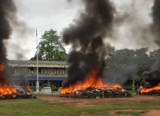 kratom burned in Nakhon Phanom Thailand